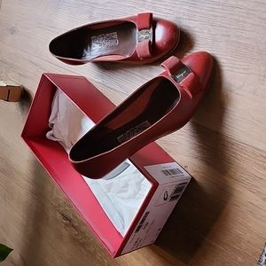 Salvatore Ferragamo Vara 3cm Chili Calf Leather